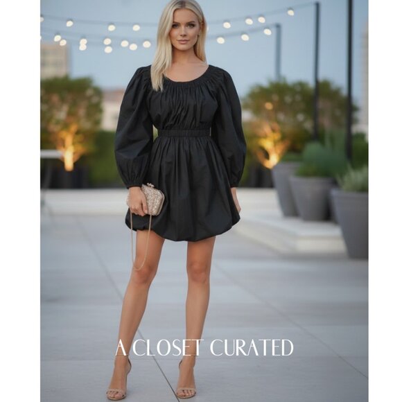 Ulla Johnson Dresses & Skirts - Ulla Johnson Martine Bubble Mini Dress NEW Black Size 0